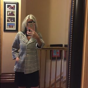 Volcom plaid jacket with hood NWOT